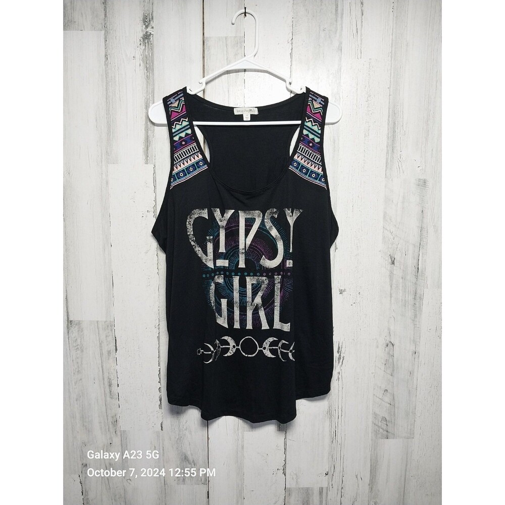 Love On A Hanger 1X Gypsy Girl Black Tank